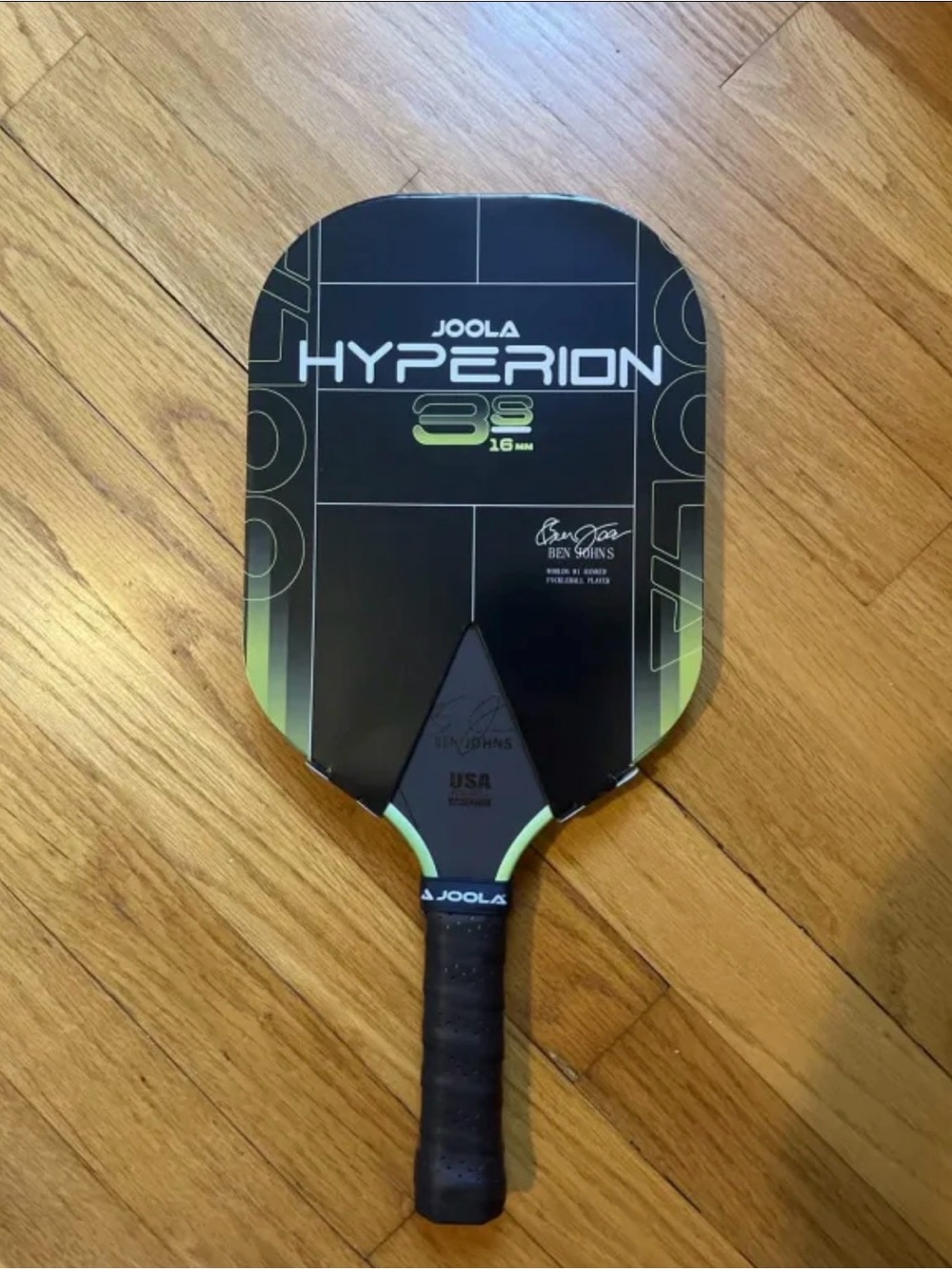JOOLA Hyperion 3.8 Pickleball Paddle - Black & Lime